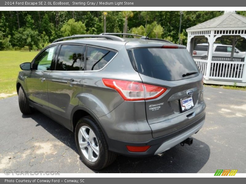 Sterling Gray / Medium Light Stone 2014 Ford Escape SE 2.0L EcoBoost
