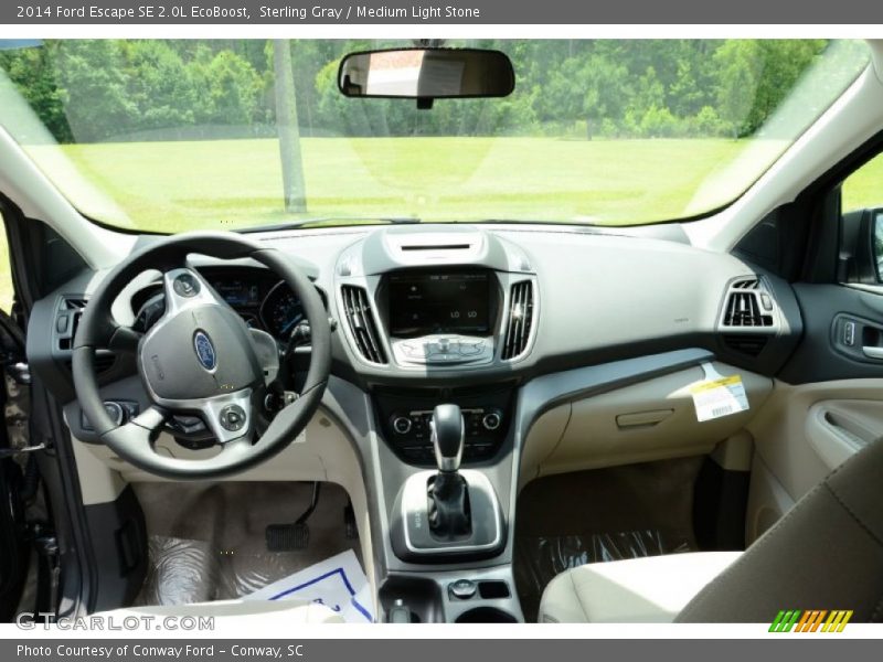 Sterling Gray / Medium Light Stone 2014 Ford Escape SE 2.0L EcoBoost