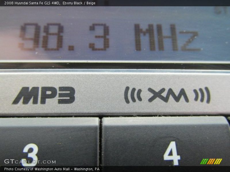 Ebony Black / Beige 2008 Hyundai Santa Fe GLS 4WD