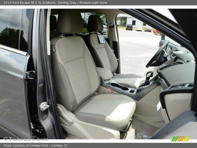 Sterling Gray / Medium Light Stone 2014 Ford Escape SE 2.0L EcoBoost