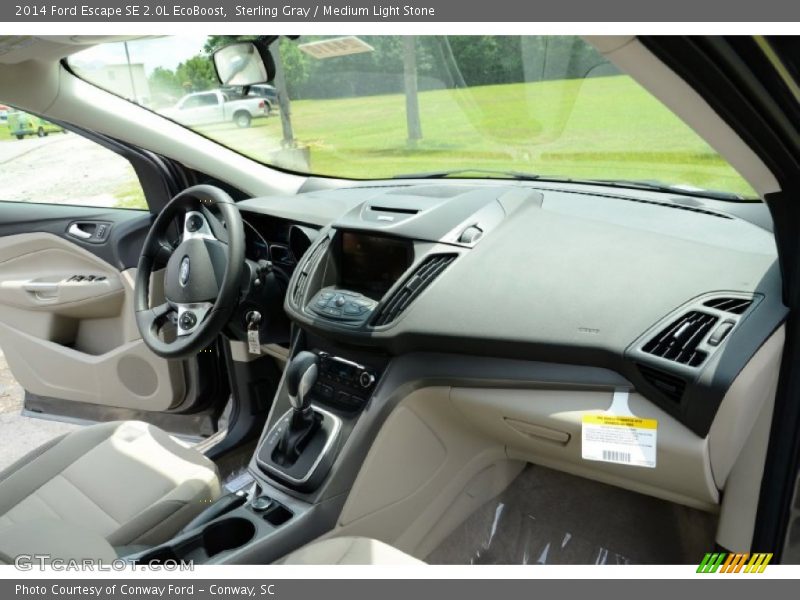 Sterling Gray / Medium Light Stone 2014 Ford Escape SE 2.0L EcoBoost