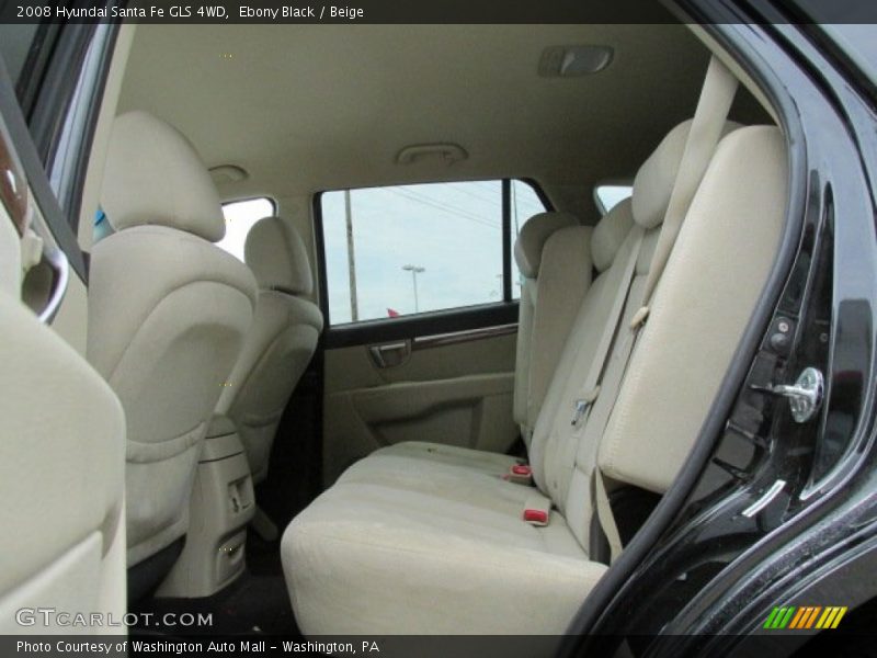Ebony Black / Beige 2008 Hyundai Santa Fe GLS 4WD