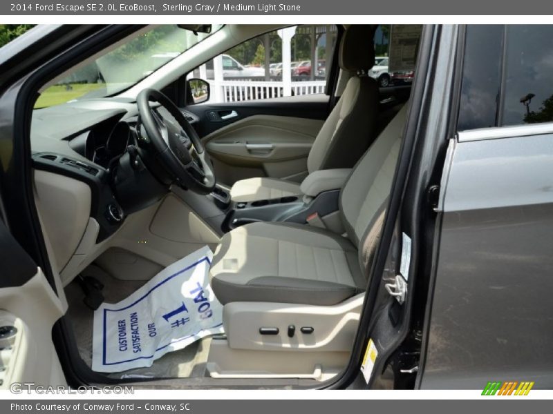 Sterling Gray / Medium Light Stone 2014 Ford Escape SE 2.0L EcoBoost
