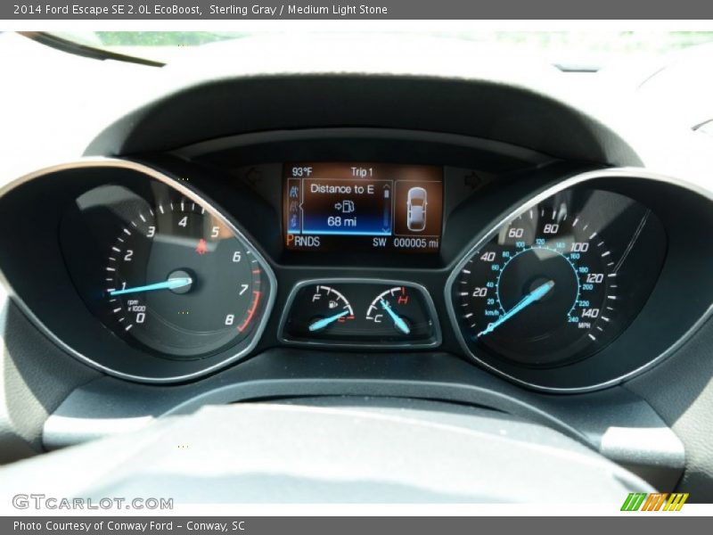 Sterling Gray / Medium Light Stone 2014 Ford Escape SE 2.0L EcoBoost