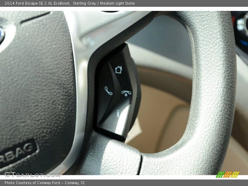 Sterling Gray / Medium Light Stone 2014 Ford Escape SE 2.0L EcoBoost
