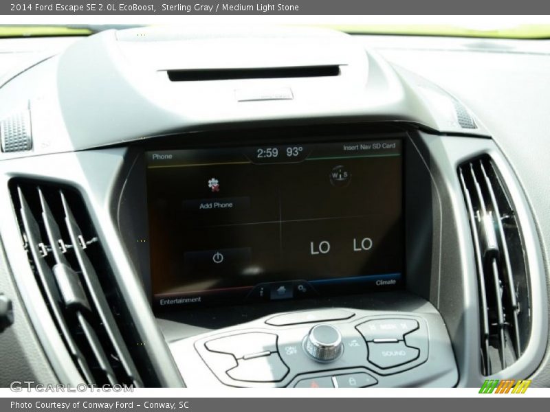 Sterling Gray / Medium Light Stone 2014 Ford Escape SE 2.0L EcoBoost