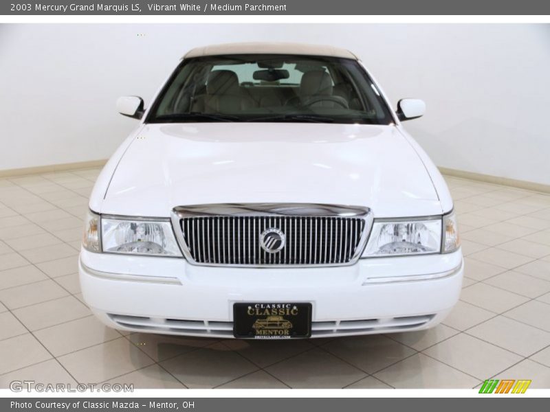 Vibrant White / Medium Parchment 2003 Mercury Grand Marquis LS
