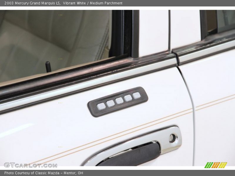 Vibrant White / Medium Parchment 2003 Mercury Grand Marquis LS