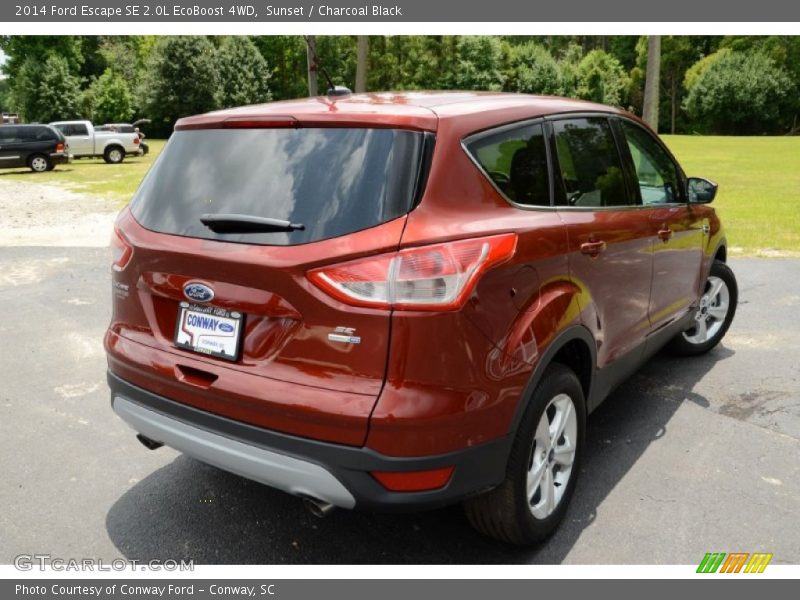 Sunset / Charcoal Black 2014 Ford Escape SE 2.0L EcoBoost 4WD