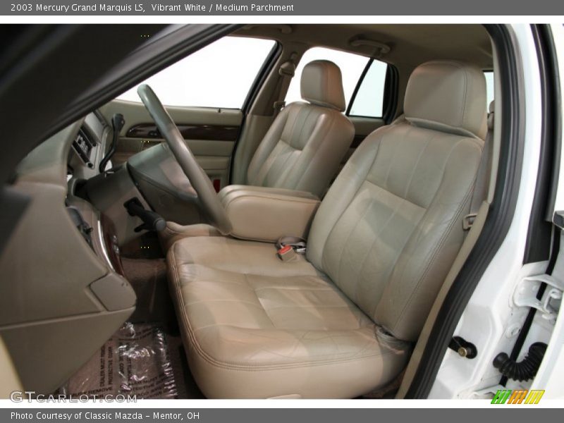 Vibrant White / Medium Parchment 2003 Mercury Grand Marquis LS