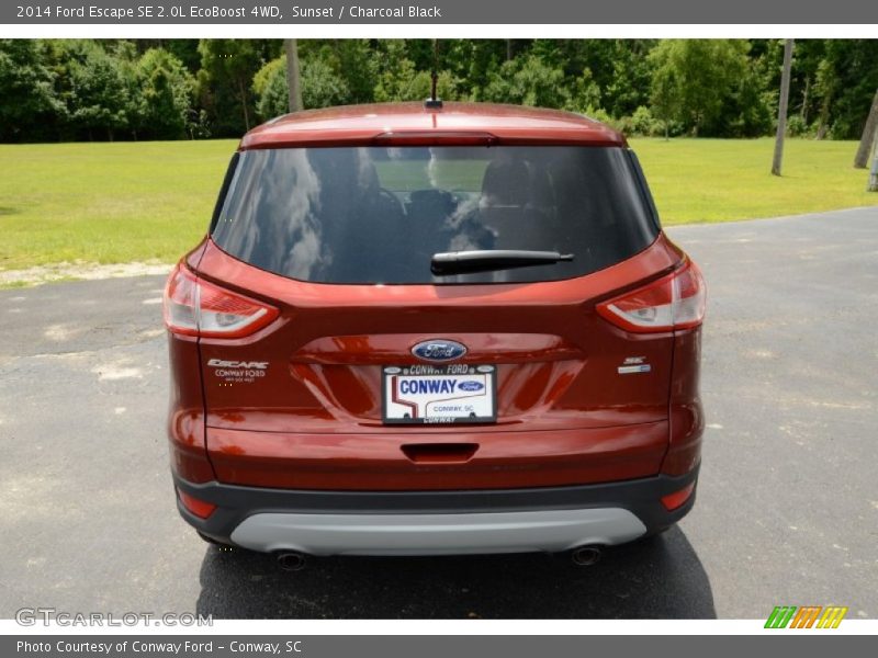 Sunset / Charcoal Black 2014 Ford Escape SE 2.0L EcoBoost 4WD