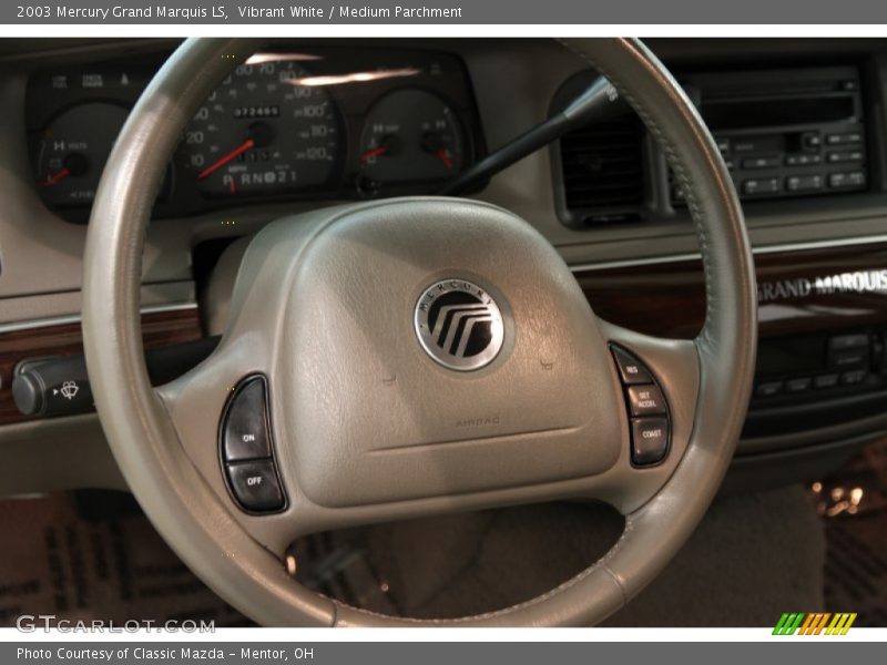 Vibrant White / Medium Parchment 2003 Mercury Grand Marquis LS