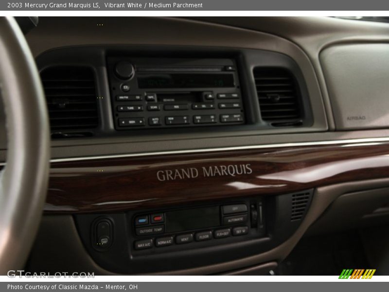 Vibrant White / Medium Parchment 2003 Mercury Grand Marquis LS