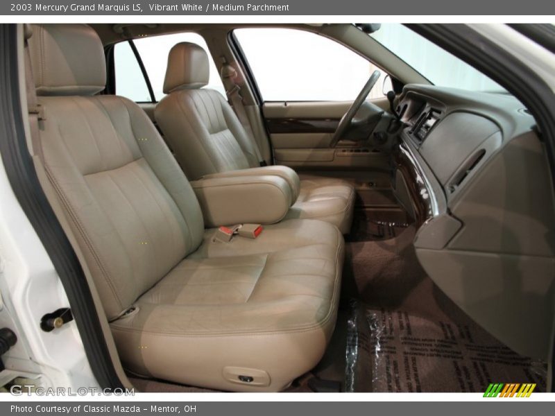 Vibrant White / Medium Parchment 2003 Mercury Grand Marquis LS