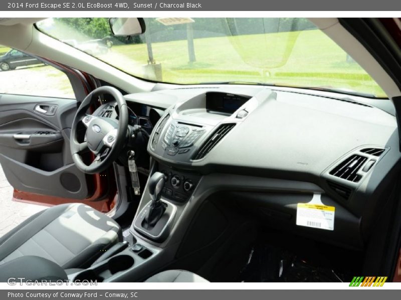 Sunset / Charcoal Black 2014 Ford Escape SE 2.0L EcoBoost 4WD