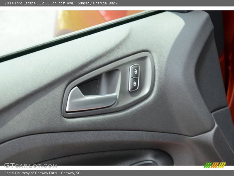 Sunset / Charcoal Black 2014 Ford Escape SE 2.0L EcoBoost 4WD