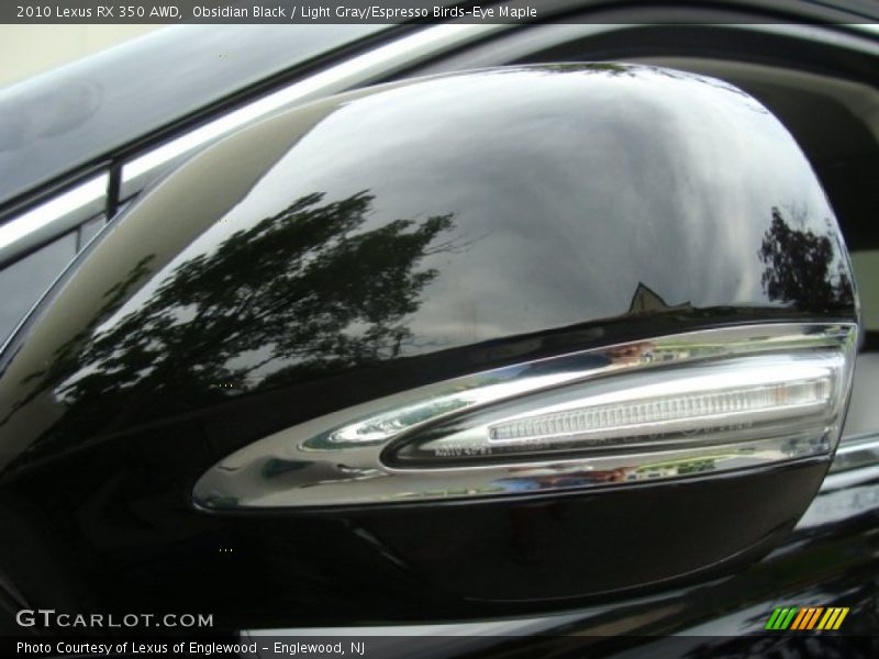 Obsidian Black / Light Gray/Espresso Birds-Eye Maple 2010 Lexus RX 350 AWD