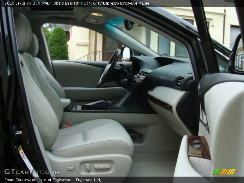 Obsidian Black / Light Gray/Espresso Birds-Eye Maple 2010 Lexus RX 350 AWD
