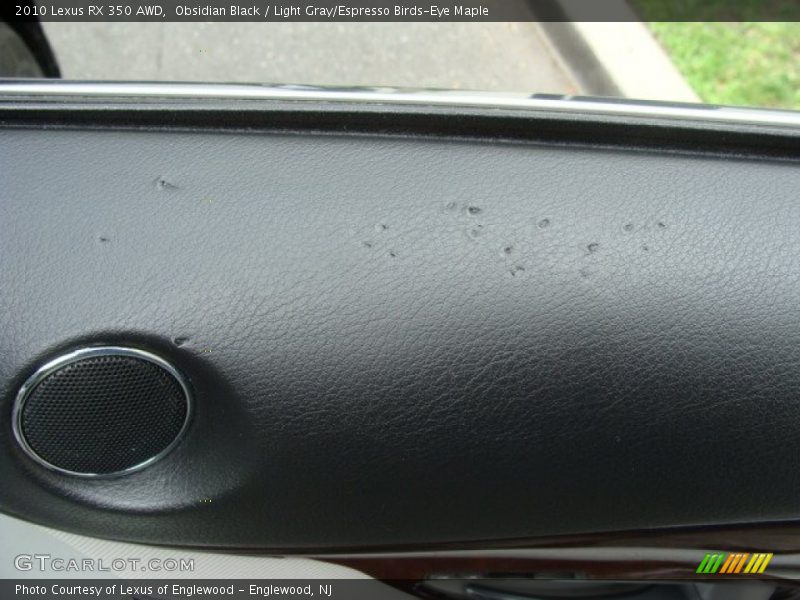 Obsidian Black / Light Gray/Espresso Birds-Eye Maple 2010 Lexus RX 350 AWD