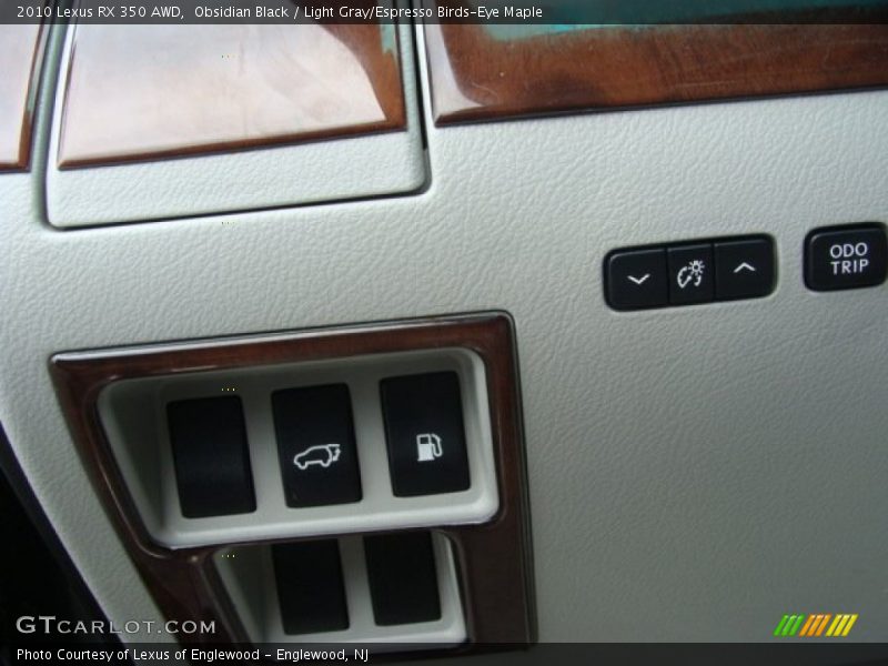 Obsidian Black / Light Gray/Espresso Birds-Eye Maple 2010 Lexus RX 350 AWD