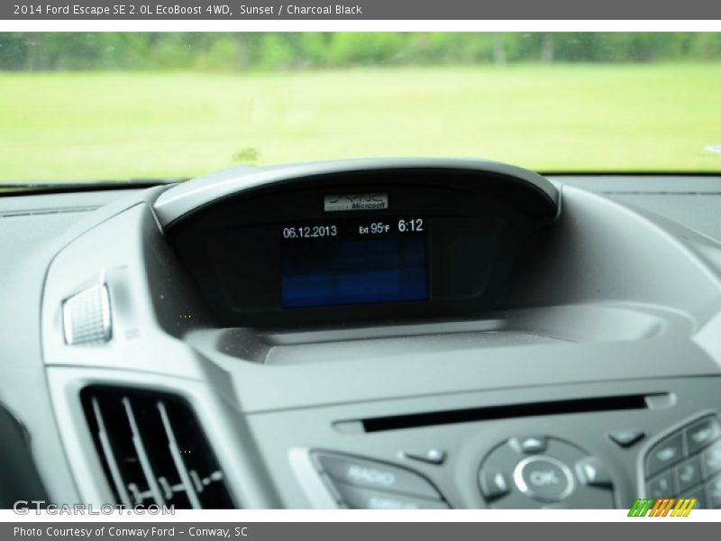 Sunset / Charcoal Black 2014 Ford Escape SE 2.0L EcoBoost 4WD