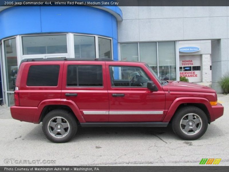 Inferno Red Pearl / Medium Slate Gray 2006 Jeep Commander 4x4