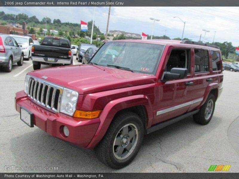 Inferno Red Pearl / Medium Slate Gray 2006 Jeep Commander 4x4