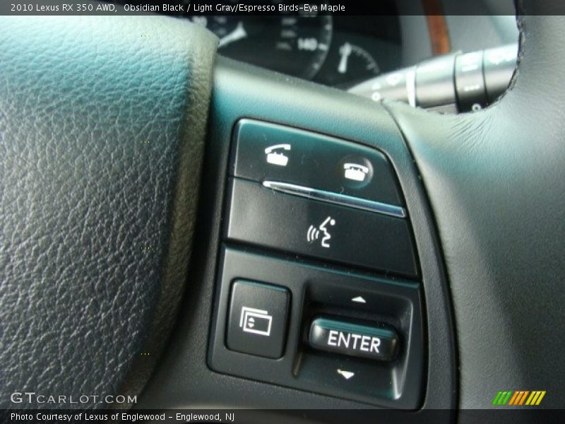 Obsidian Black / Light Gray/Espresso Birds-Eye Maple 2010 Lexus RX 350 AWD