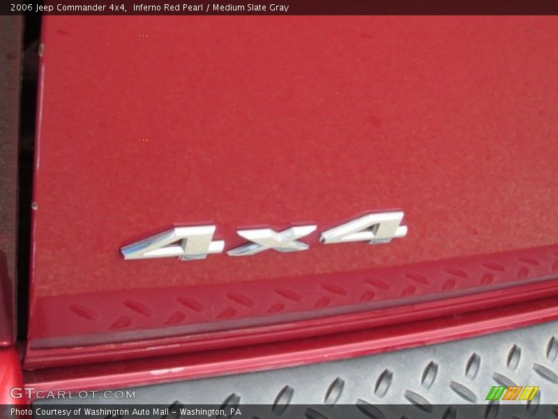 Inferno Red Pearl / Medium Slate Gray 2006 Jeep Commander 4x4