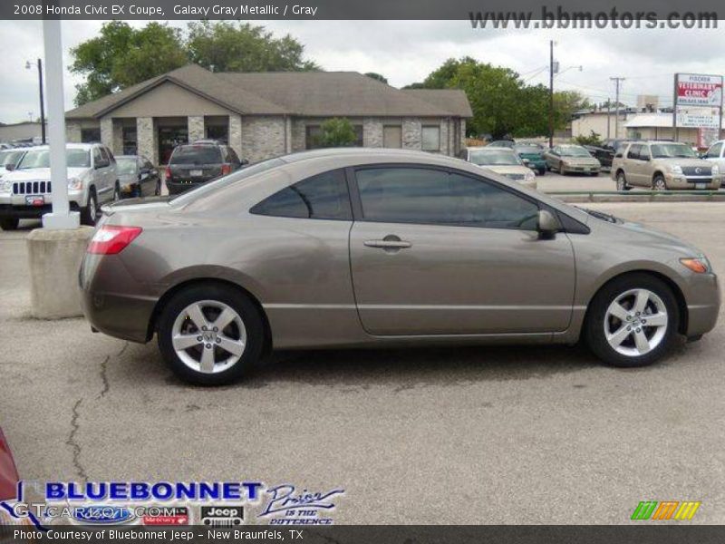 Galaxy Gray Metallic / Gray 2008 Honda Civic EX Coupe