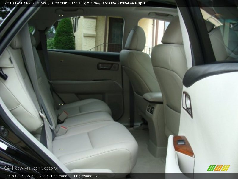 Obsidian Black / Light Gray/Espresso Birds-Eye Maple 2010 Lexus RX 350 AWD