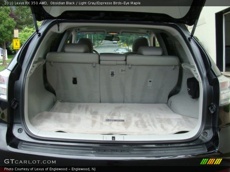 Obsidian Black / Light Gray/Espresso Birds-Eye Maple 2010 Lexus RX 350 AWD