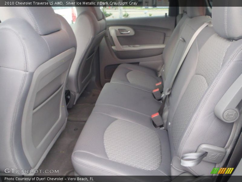 Silver Ice Metallic / Dark Gray/Light Gray 2010 Chevrolet Traverse LS AWD