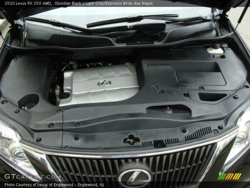 Obsidian Black / Light Gray/Espresso Birds-Eye Maple 2010 Lexus RX 350 AWD