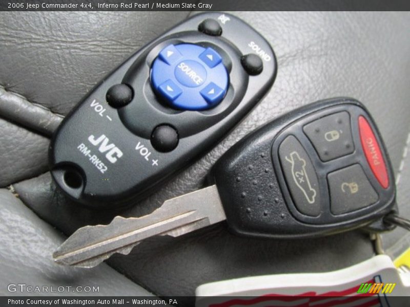 Inferno Red Pearl / Medium Slate Gray 2006 Jeep Commander 4x4