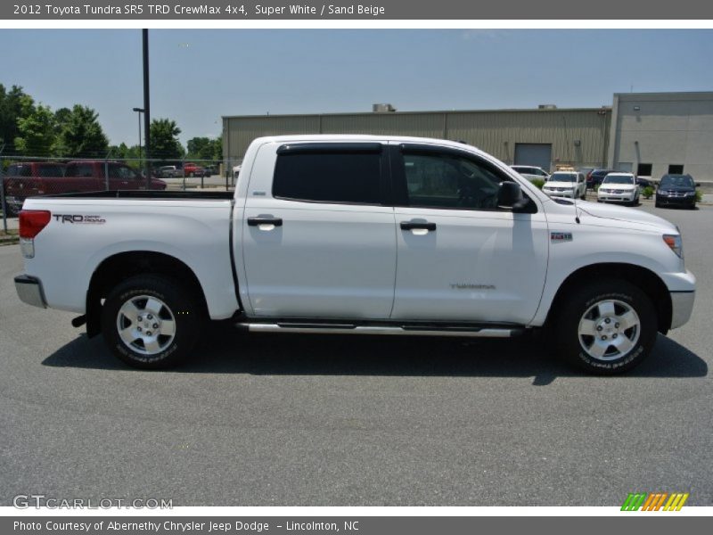 Super White / Sand Beige 2012 Toyota Tundra SR5 TRD CrewMax 4x4