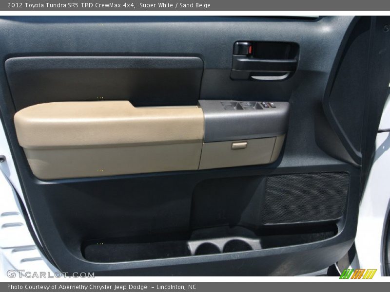 Super White / Sand Beige 2012 Toyota Tundra SR5 TRD CrewMax 4x4