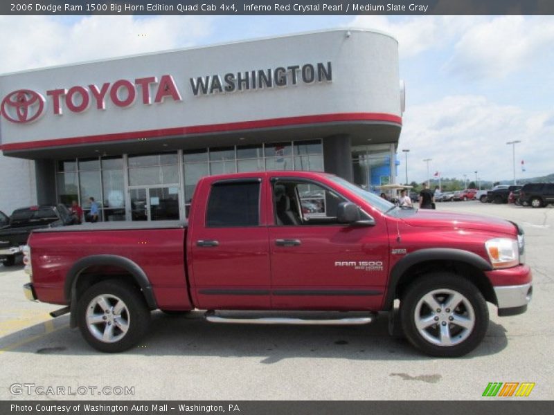 Inferno Red Crystal Pearl / Medium Slate Gray 2006 Dodge Ram 1500 Big Horn Edition Quad Cab 4x4