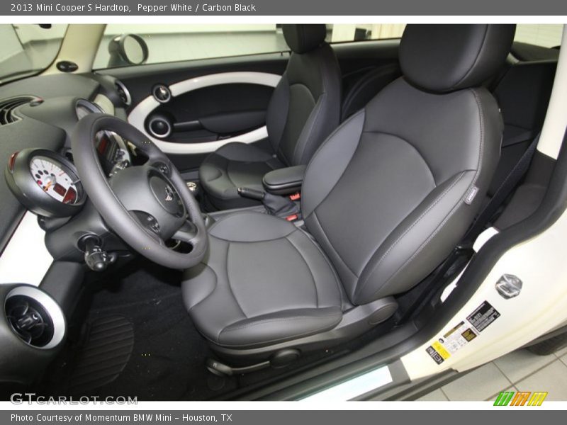 Pepper White / Carbon Black 2013 Mini Cooper S Hardtop