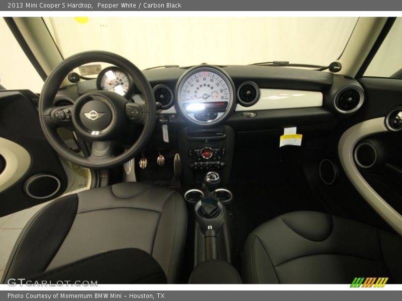 Pepper White / Carbon Black 2013 Mini Cooper S Hardtop