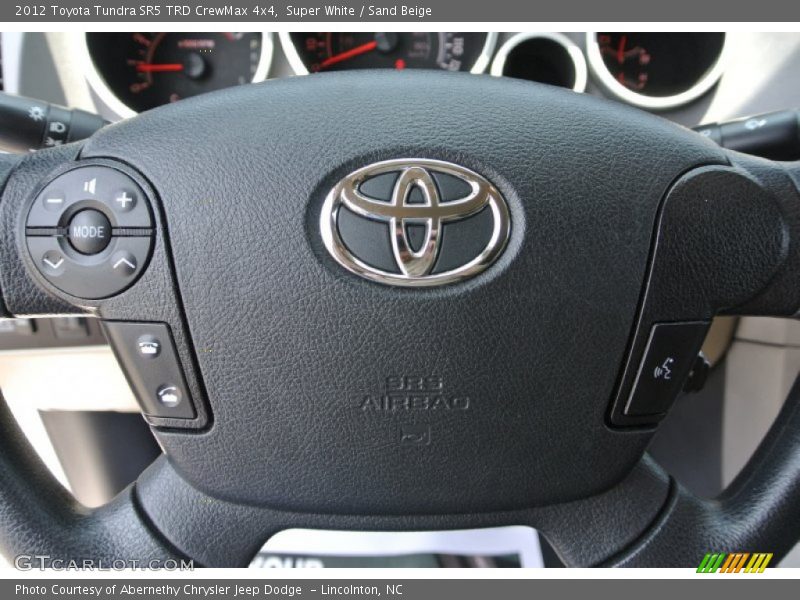 Super White / Sand Beige 2012 Toyota Tundra SR5 TRD CrewMax 4x4