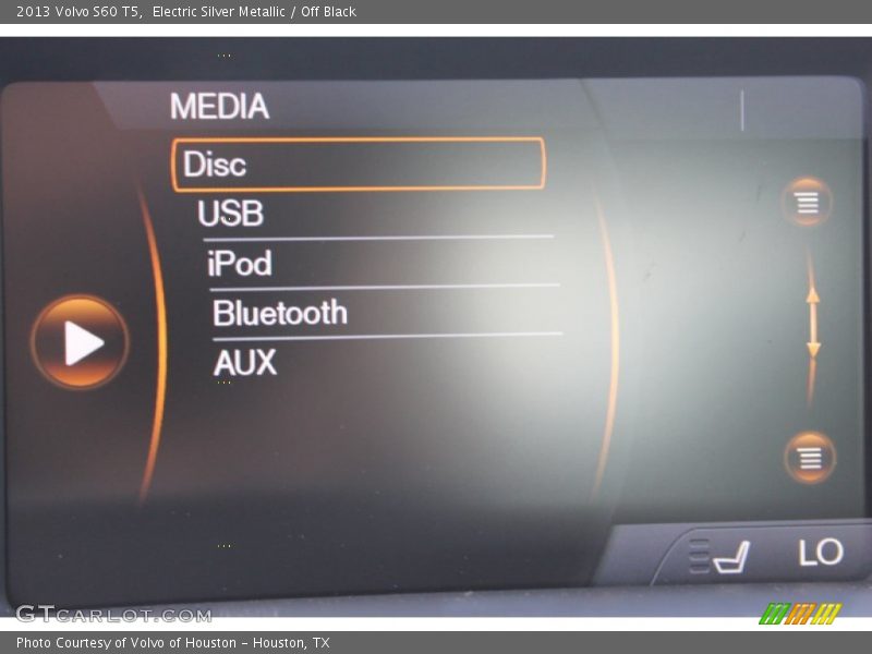 Electric Silver Metallic / Off Black 2013 Volvo S60 T5