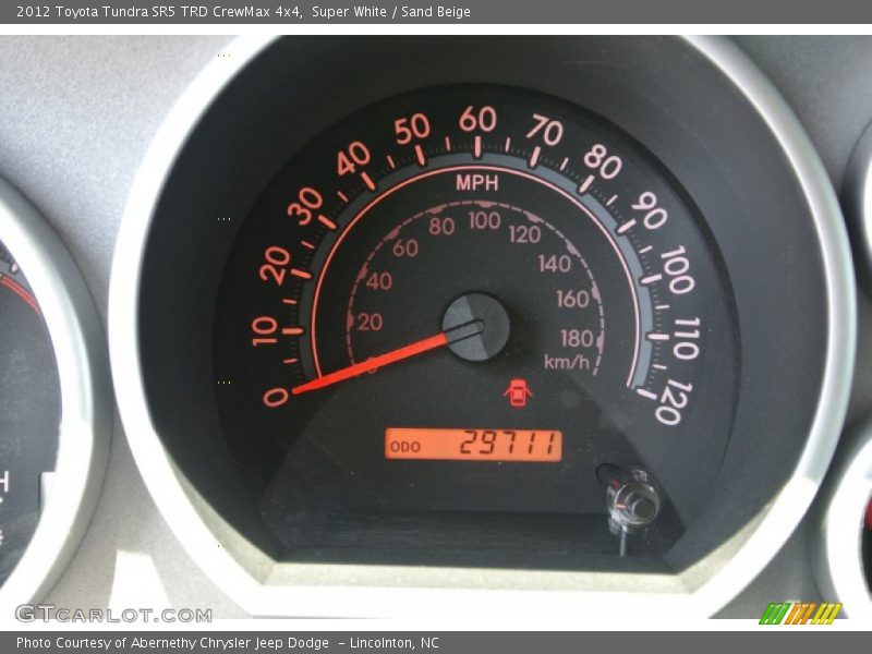 Super White / Sand Beige 2012 Toyota Tundra SR5 TRD CrewMax 4x4