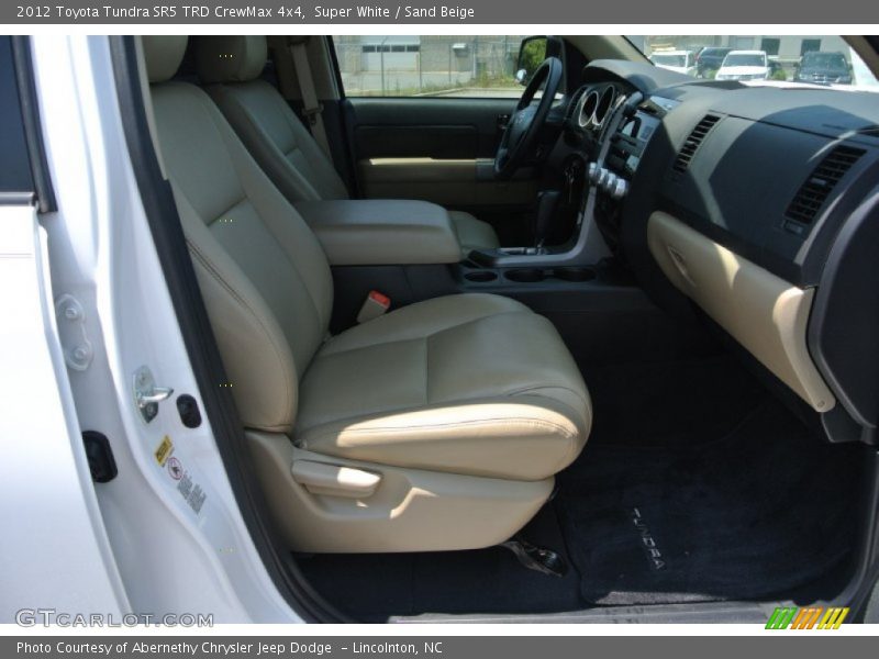 Super White / Sand Beige 2012 Toyota Tundra SR5 TRD CrewMax 4x4