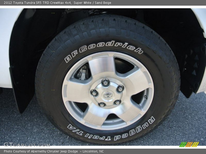 Super White / Sand Beige 2012 Toyota Tundra SR5 TRD CrewMax 4x4