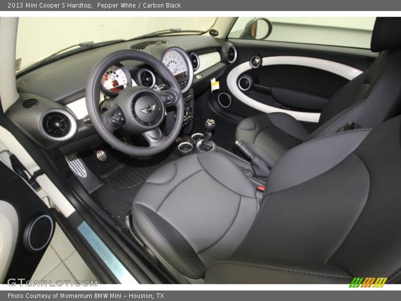 Pepper White / Carbon Black 2013 Mini Cooper S Hardtop