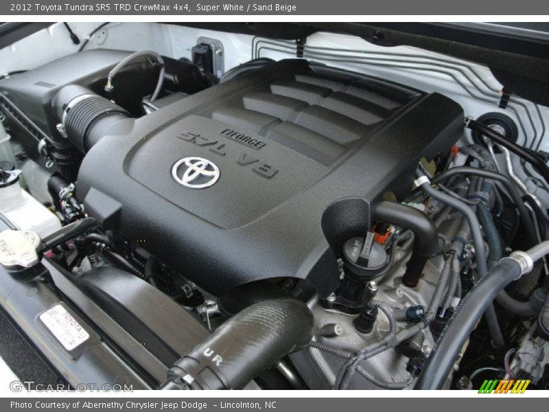 Super White / Sand Beige 2012 Toyota Tundra SR5 TRD CrewMax 4x4