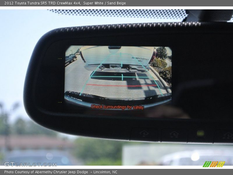 Super White / Sand Beige 2012 Toyota Tundra SR5 TRD CrewMax 4x4