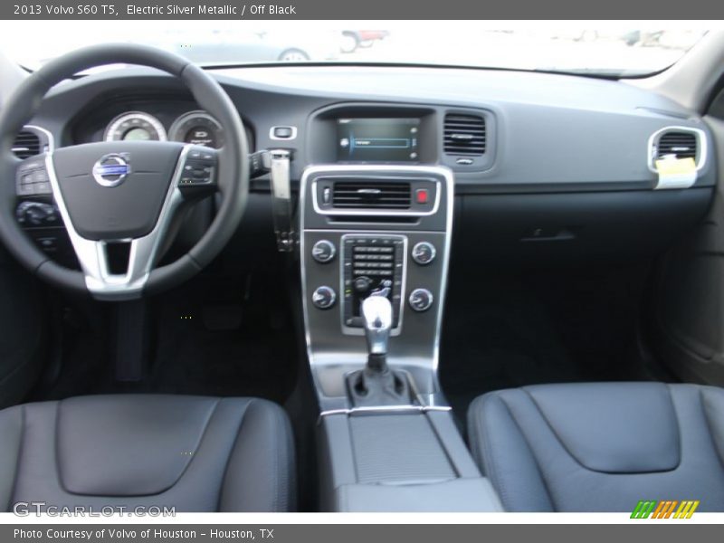 Electric Silver Metallic / Off Black 2013 Volvo S60 T5