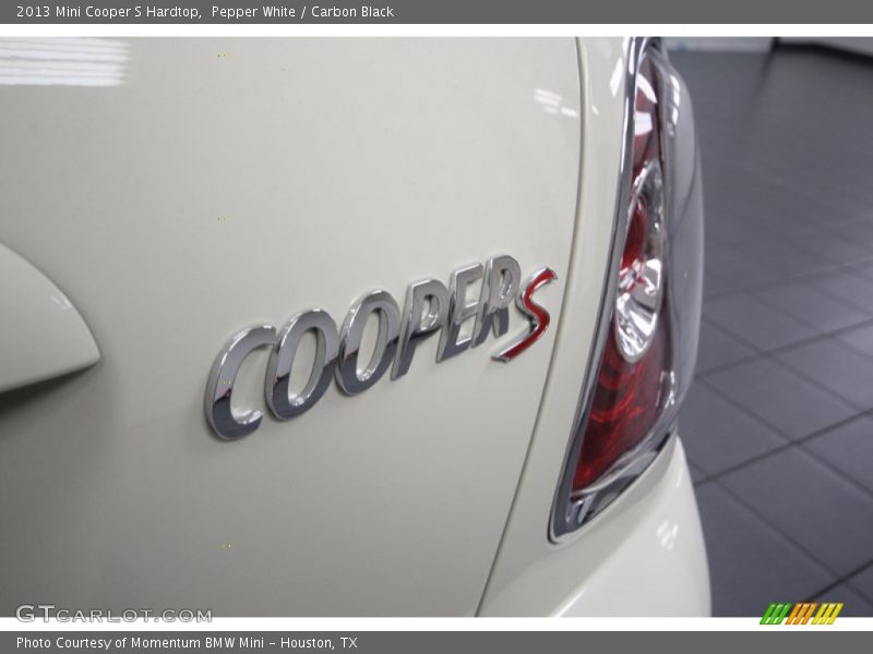 Pepper White / Carbon Black 2013 Mini Cooper S Hardtop